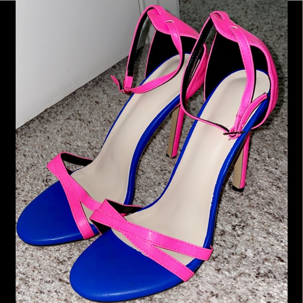 pink and navy heels!!